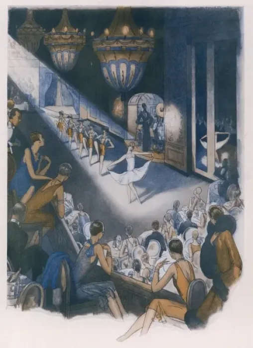 Framed Print : Watching a Dance Interlude from the Balcony of the Ballroom Framed Print : Watching a Dance Interlude from the Balcony of the Ballroom