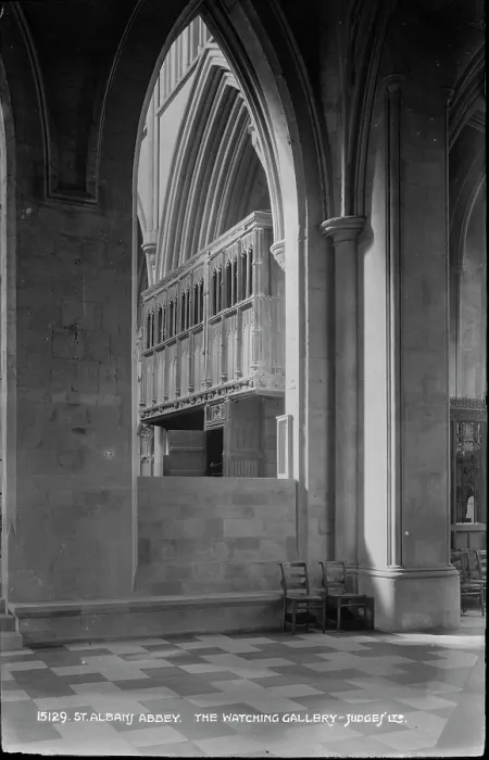 Framed Print : The Watching Gallery at St. Albans Abbey Framed Print : The Watching Gallery at St. Albans Abbey