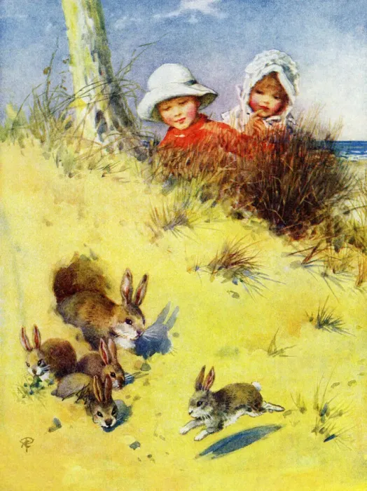 Framed Print : Watching rabbits Framed Print : Watching rabbits