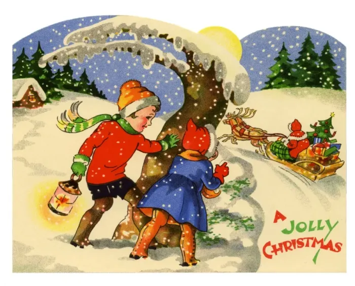 Framed Print : Watching Santa in his sleigh Framed Print : Watching Santa in his sleigh
