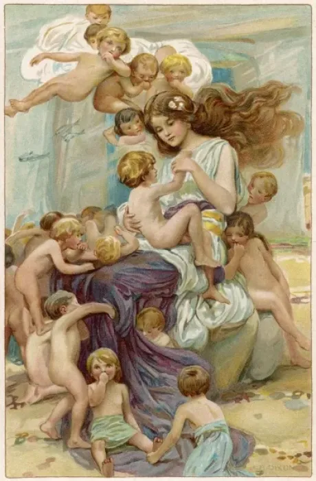 Framed Print : Water Babies / Kingsley Framed Print : Water Babies / Kingsley
