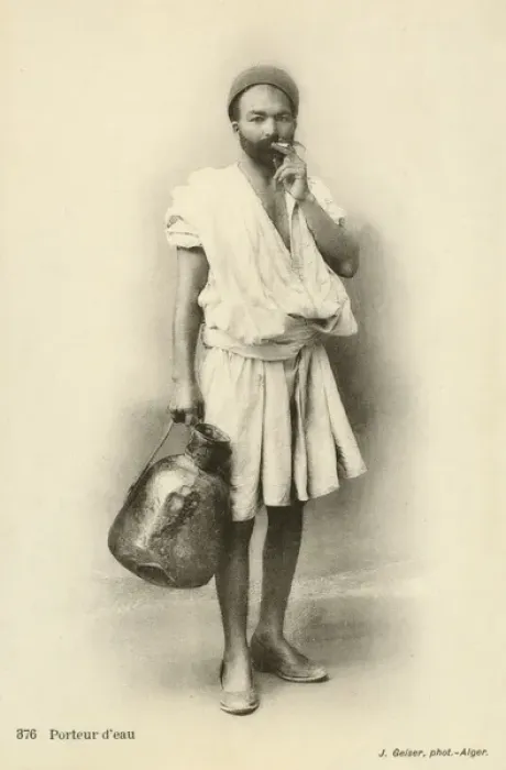 Framed Print : Water Carrier - Algiers, Algeria Framed Print : Water Carrier - Algiers, Algeria