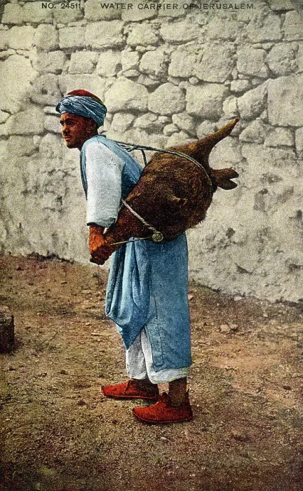 Framed Print : Water Carrier, Jerusalem, Israel Framed Print : Water Carrier, Jerusalem, Israel
