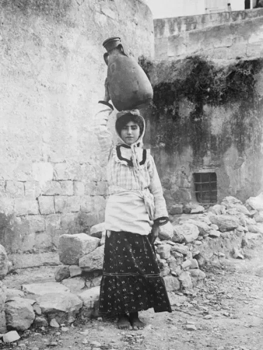 Framed Print : Water Carrier, Palestine Framed Print : Water Carrier, Palestine