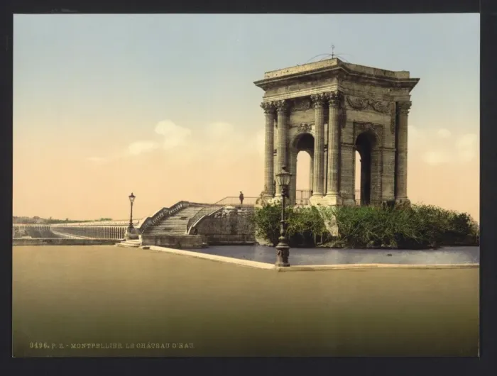 Framed Print : The water castle, Montpelier, France Framed Print : The water castle, Montpelier, France