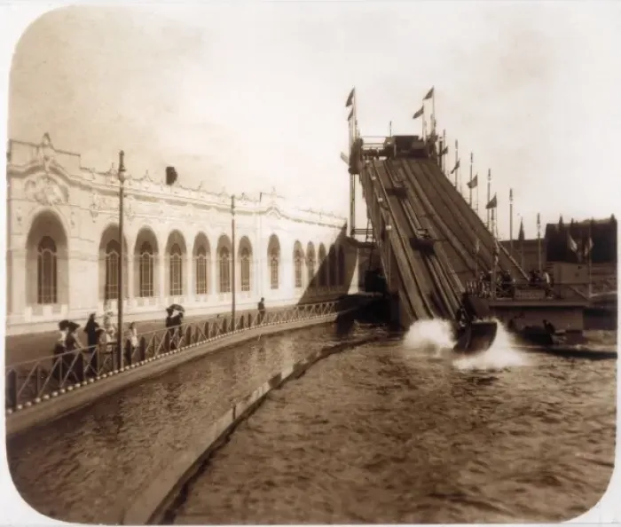 Framed Print : Water Chute / Earls Court Framed Print : Water Chute / Earls Court