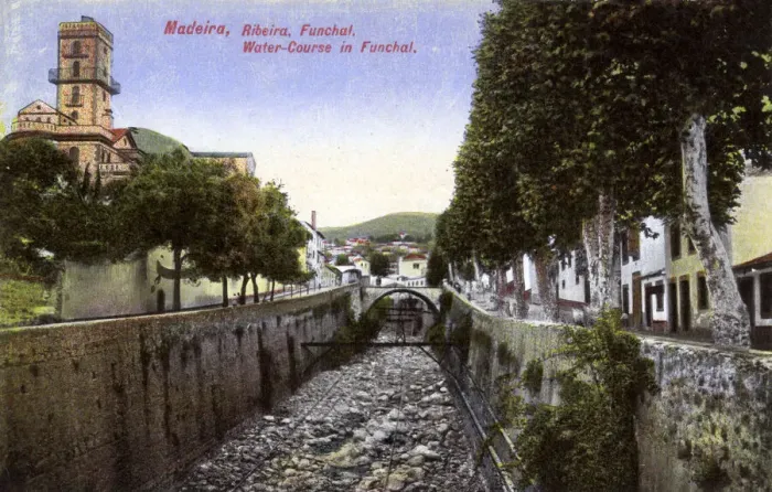 Framed Print : Water course in Funchal, Madeira Framed Print : Water course in Funchal, Madeira