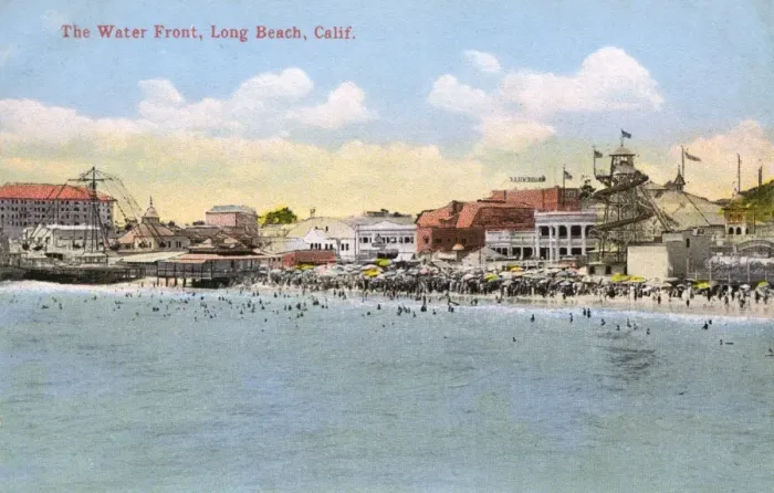 Framed Print : Water Front, Long Beach, California, USA Framed Print : Water Front, Long Beach, California, USA