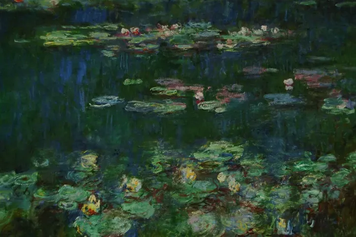 Framed Print : The Water Lilies: Green Reflections circa 1915-1926 by Monet Framed Print : The Water Lilies: Green Reflections circa 1915-1926 by Monet