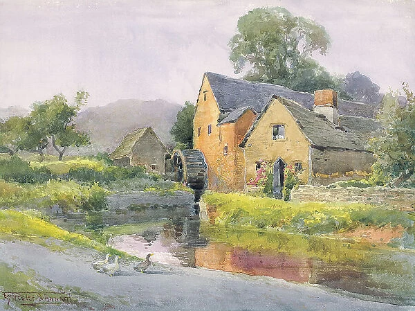 Water mill Lower Slaughter Gloucestershire Landscape
