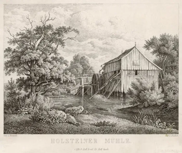 Framed Print : Water Mill, Holstein Framed Print : Water Mill, Holstein