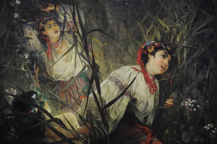 Framed Print : Water Nymphs, 1877, by Witold Pruszkowski (1846-1896) Framed Print : Water Nymphs, 1877, by Witold Pruszkowski (1846-1896)