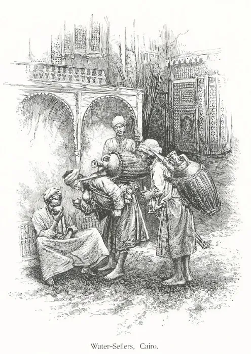 Framed Print : Water Sellers, Cairo Framed Print : Water Sellers, Cairo