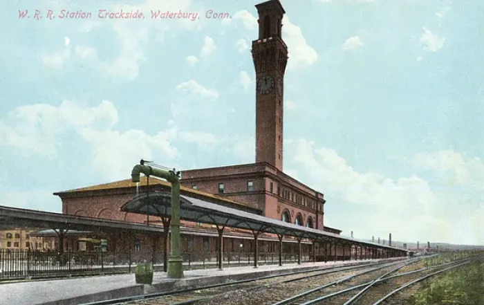 Framed Print : Waterbury Union Station, Waterbury, Connecticut, USA Framed Print : Waterbury Union Station, Waterbury, Connecticut, USA