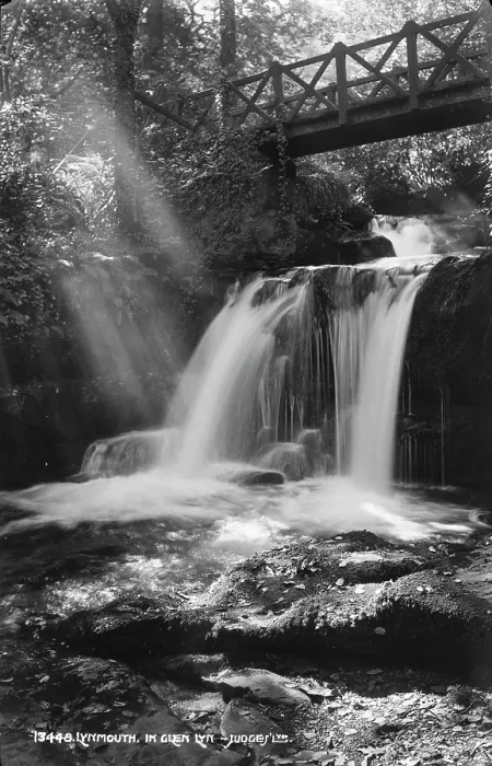 Framed Print : Waterfall in Glen Lyn