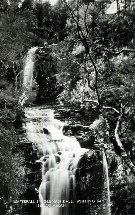 Framed Print : Waterfall in Glenashdale, Whiting Bay, Isle of Arran, Scotla Framed Print : Waterfall in Glenashdale, Whiting Bay, Isle of Arran, Scotla