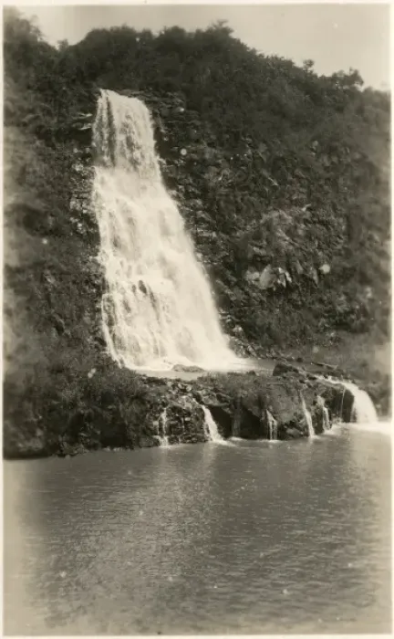 Framed Print : Waterfall on the Panama Canal Bank Framed Print : Waterfall on the Panama Canal Bank