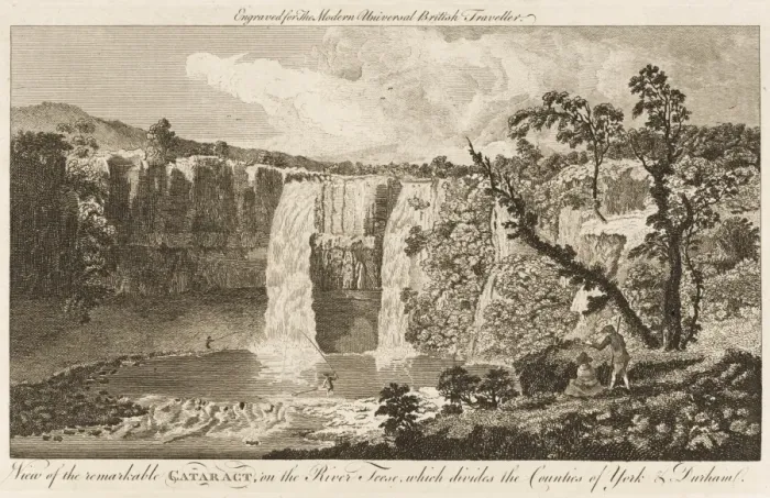 Framed Print : Waterfall on the Tees Framed Print : Waterfall on the Tees