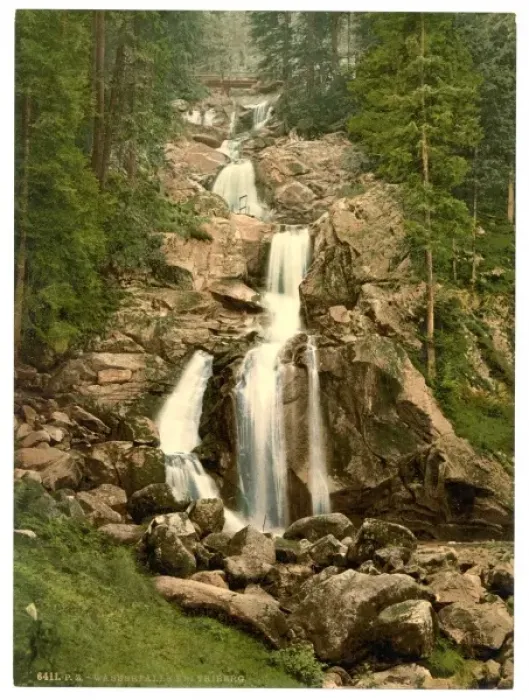 Framed Print : The Waterfall, Treiberg, Black Forest, Baden, Germany Framed Print : The Waterfall, Treiberg, Black Forest, Baden, Germany
