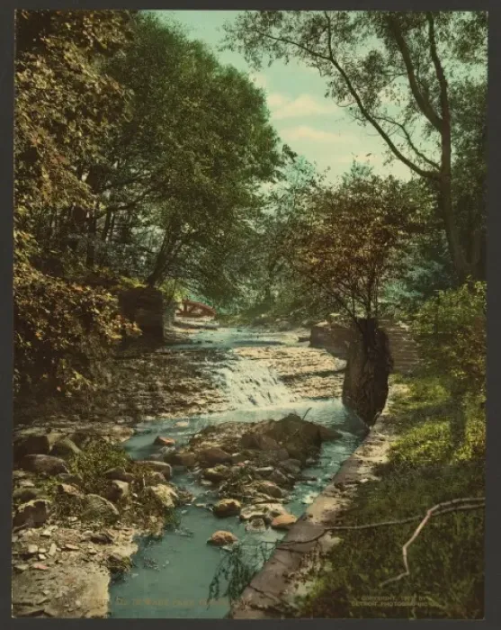Framed Print : Waterfall in Wade Park, Cleveland Framed Print : Waterfall in Wade Park, Cleveland