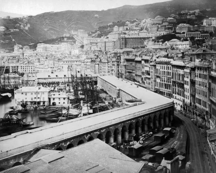 Framed Print : Waterfront, Genoa, Italy Framed Print : Waterfront, Genoa, Italy