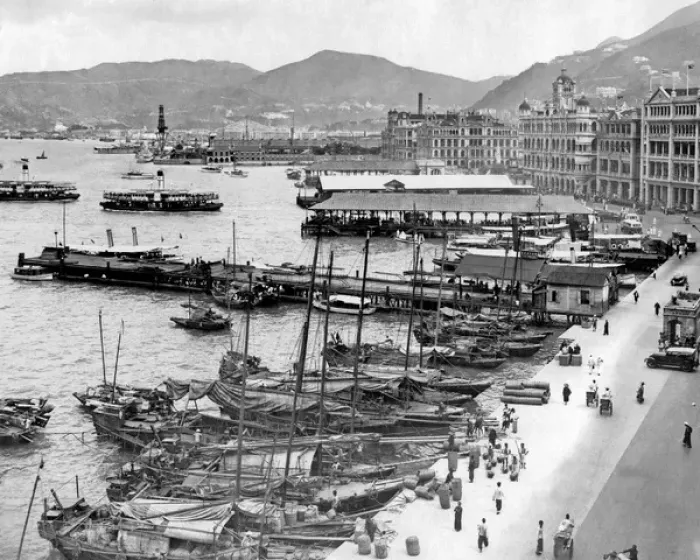 Framed Print : Waterfront at Hong Kong, China Framed Print : Waterfront at Hong Kong, China