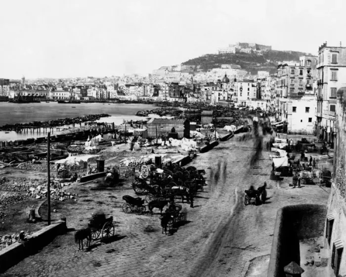 Framed Print : Waterfront, Naples, Italy Framed Print : Waterfront, Naples, Italy