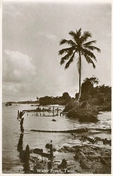 Waterfront view at Twon, Nigeria, West Africa