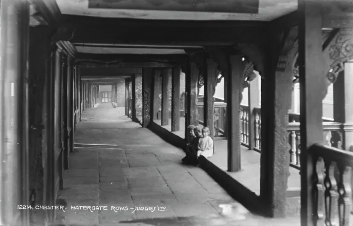 Framed Print : Watergate Rows in Chester Framed Print : Watergate Rows in Chester