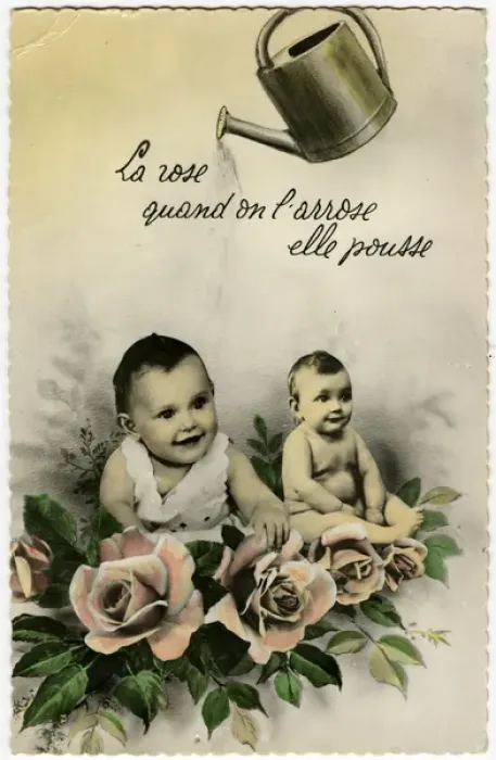 Framed Print : Watering Babies Framed Print : Watering Babies