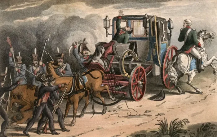 Framed Print : Waterloo / Carriage 1815 Framed Print : Waterloo / Carriage 1815