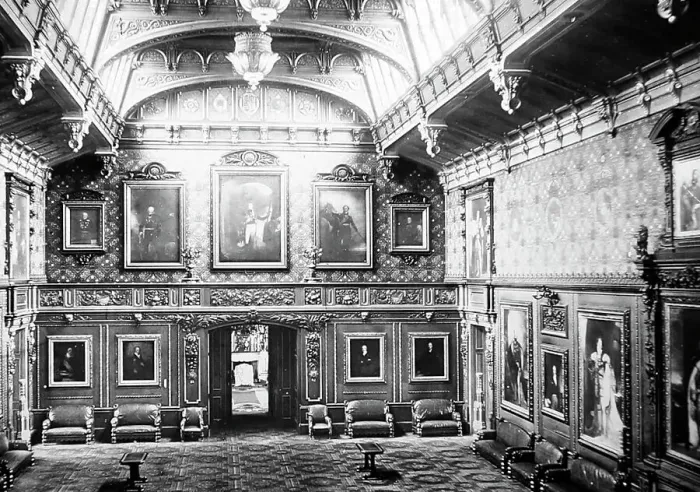Framed Print : Waterloo Chamber, Windsor Castle, Victorian period Framed Print : Waterloo Chamber, Windsor Castle, Victorian period