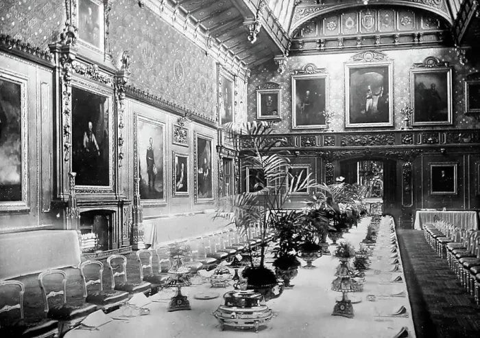 Framed Print : Waterloo Chamber, Windsor Castle, Victorian period Framed Print : Waterloo Chamber, Windsor Castle, Victorian period