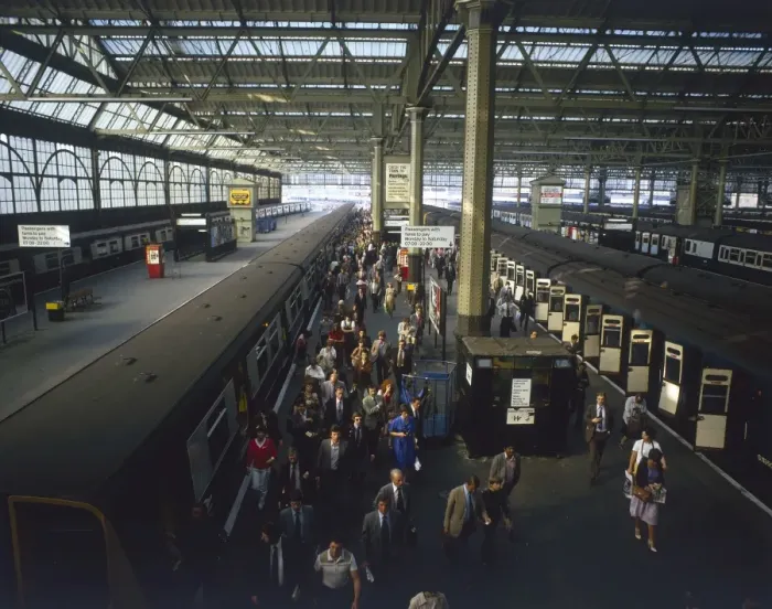 Framed Print : Waterloo Commuters Framed Print : Waterloo Commuters