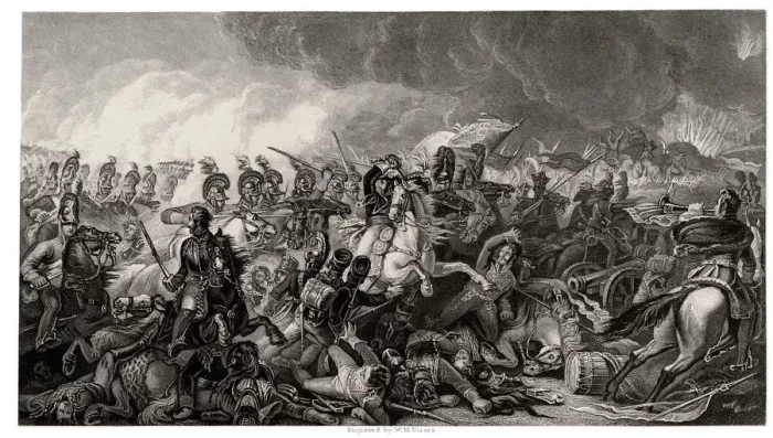 Framed Print : Waterloo, decisive charge of the Guards, 18 June 1815 Framed Print : Waterloo, decisive charge of the Guards, 18 June 1815