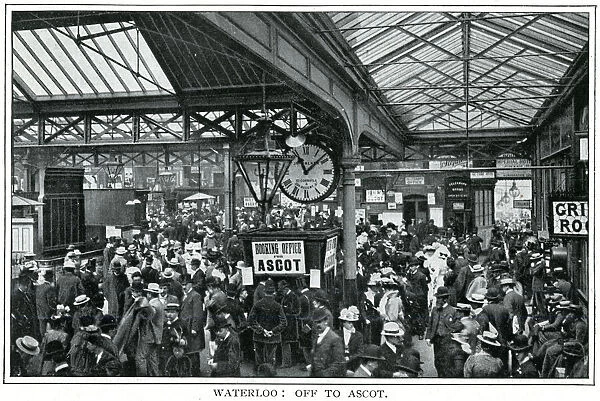 Waterloo Railway Station, London 1900