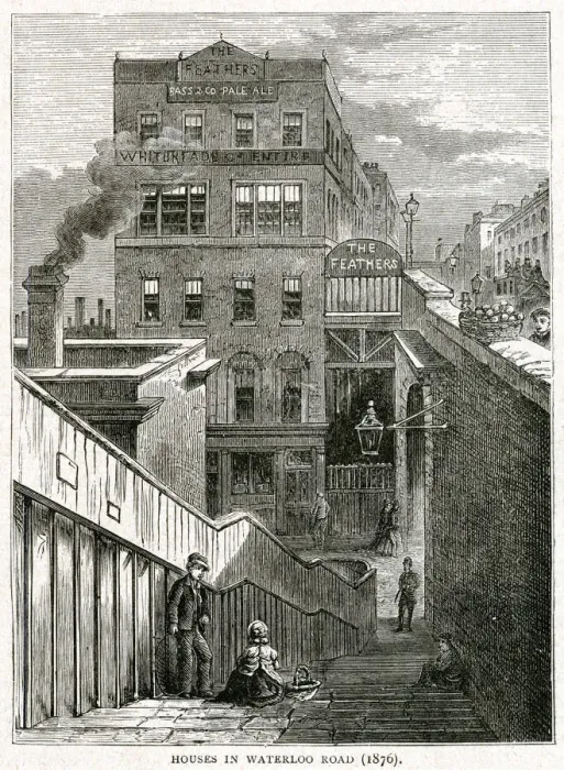 Framed Print : Waterloo Road, London 1876 Framed Print : Waterloo Road, London 1876