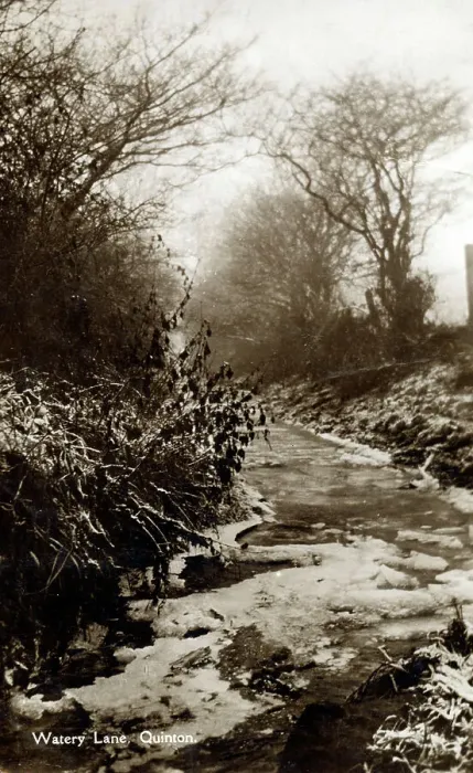 Framed Print : Watery Lane, Quinton - Moor Street, Birmingham - Winter Framed Print : Watery Lane, Quinton - Moor Street, Birmingham - Winter