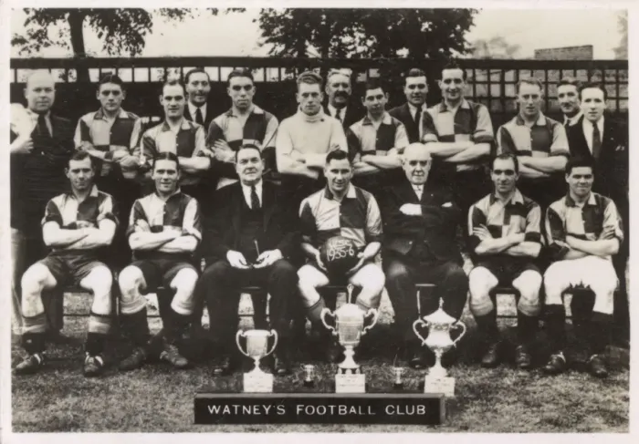 Framed Print : Watneys FC football team 1935-1936 Framed Print : Watneys FC football team 1935-1936