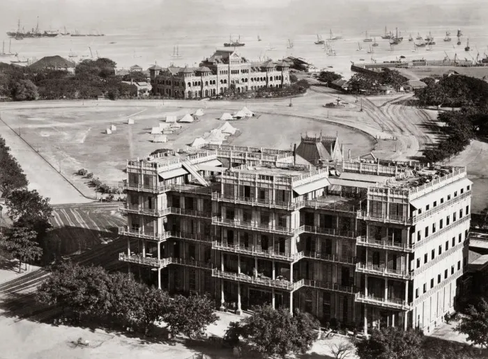 Framed Print : Watsons Hotel, Bombay, (Mumbai) India, c. 1880 s Framed Print : Watsons Hotel, Bombay, (Mumbai) India, c. 1880 s