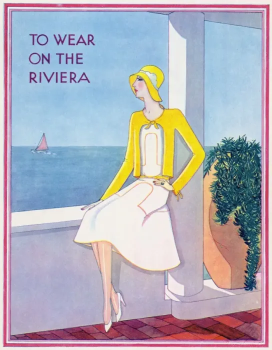 Framed Print : To wear on the Riviera by Gordon Conway Framed Print : To wear on the Riviera by Gordon Conway