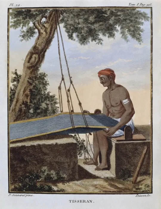 Framed Print : Weaver. Illustration from Voyage aux Indes orientales Framed Print : Weaver. Illustration from Voyage aux Indes orientales