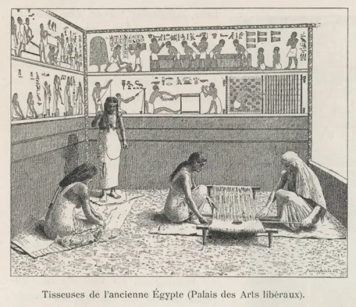 Framed Print : Weaving / Ancient Egypt Framed Print : Weaving / Ancient Egypt