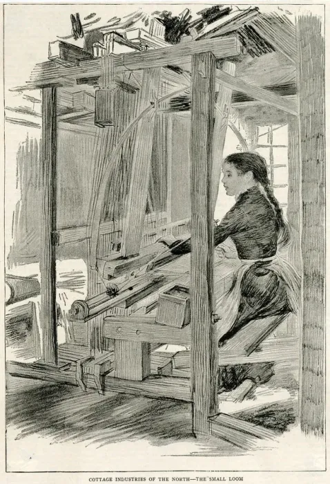 Framed Print : WEAVING, ENGLAND Framed Print : WEAVING, ENGLAND