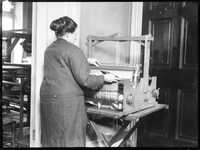 Framed Print : Weaving on a Hand Loom Framed Print : Weaving on a Hand Loom