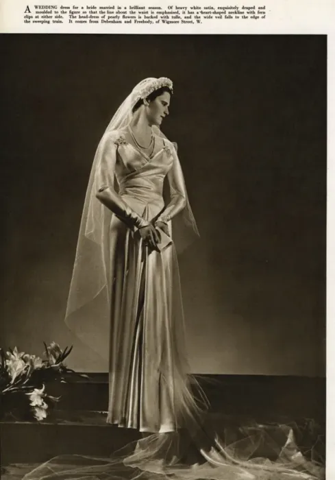 Framed Print : Weddiing dress 1937 Framed Print : Weddiing dress 1937