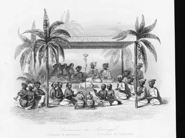 Framed Print : Wedding ceremony at Malabar, India