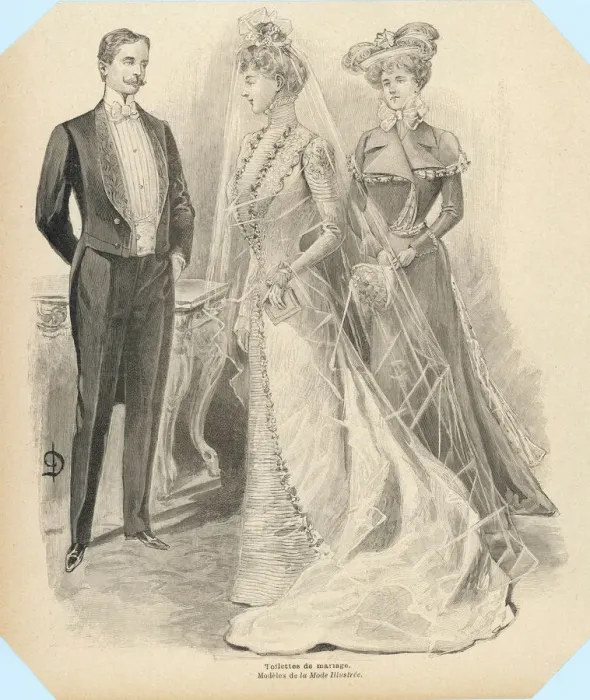 Framed Print : Wedding Dress of 1899 Framed Print : Wedding Dress of 1899