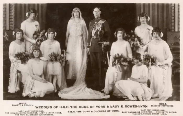 Framed Print : Wedding of The Duke of York and Elizabeth Bowes-Lyon Framed Print : Wedding of The Duke of York and Elizabeth Bowes-Lyon