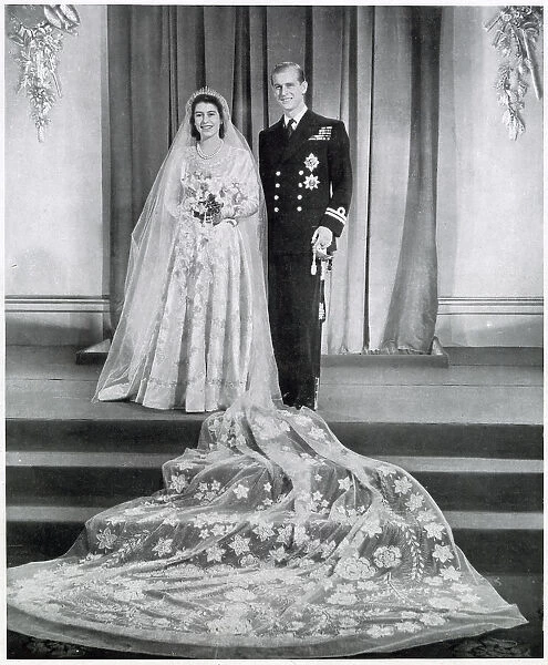 Wedding of Elizabeth and the Duke of Edinburgh. Date: 1947